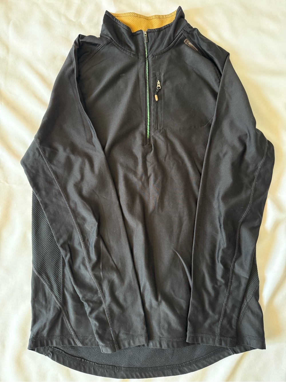 Shift Men's Black Fleece 1/4 Zip Pullover Jacket Stand-Up Collar XL